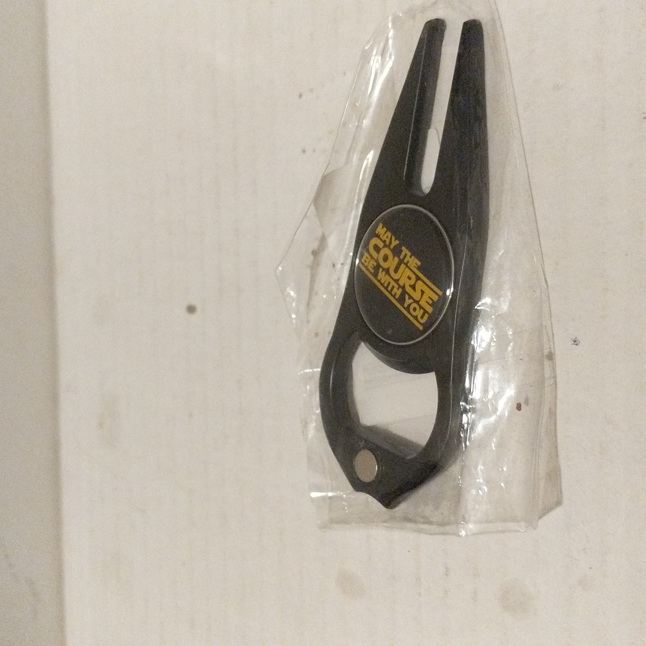 Golf Divot Tool Black Metal May The Course Be With You